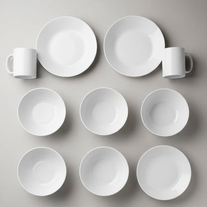 Luminarc Opal Timeless Plain 12pc Dinner Set