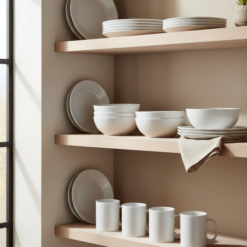 Luminarc Opal Timeless Plain 12pc Dinner Set