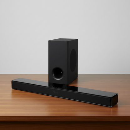 2.1 sound bar RA/107 160W with wired subwoofer Bluetooth USB FM LED display