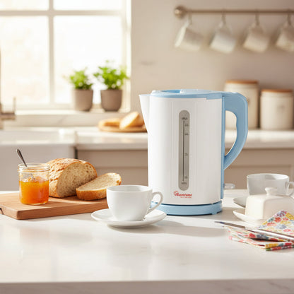 Ramtons Cordless Electric Kettle 1.7 Liters White and Blue – RM/325
