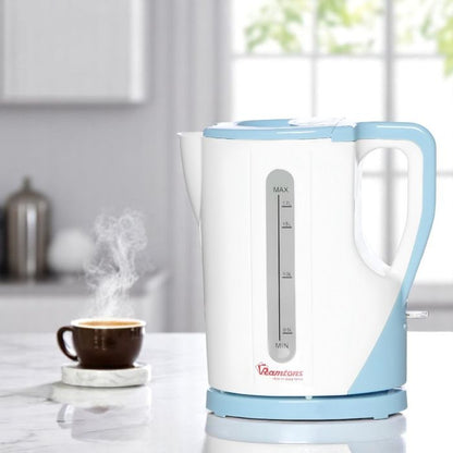 Ramtons Cordless Electric Kettle 1.7 Liters White and Blue – RM/325