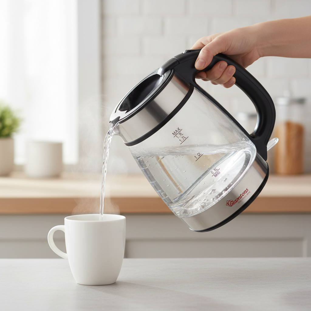 Ramtons Cordless Glass Jug Kettle 1.7 Liters – RM/566