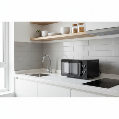 20 Litres Manual Microwave Black – RM/573