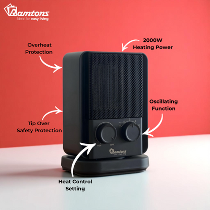 Ramtons Oscillating Fan Heater – RM/772
