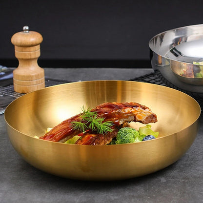 3 Litre Gold Stainless Steel Ramen Bowl