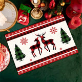 6Pcs Christmas Table Mats Set