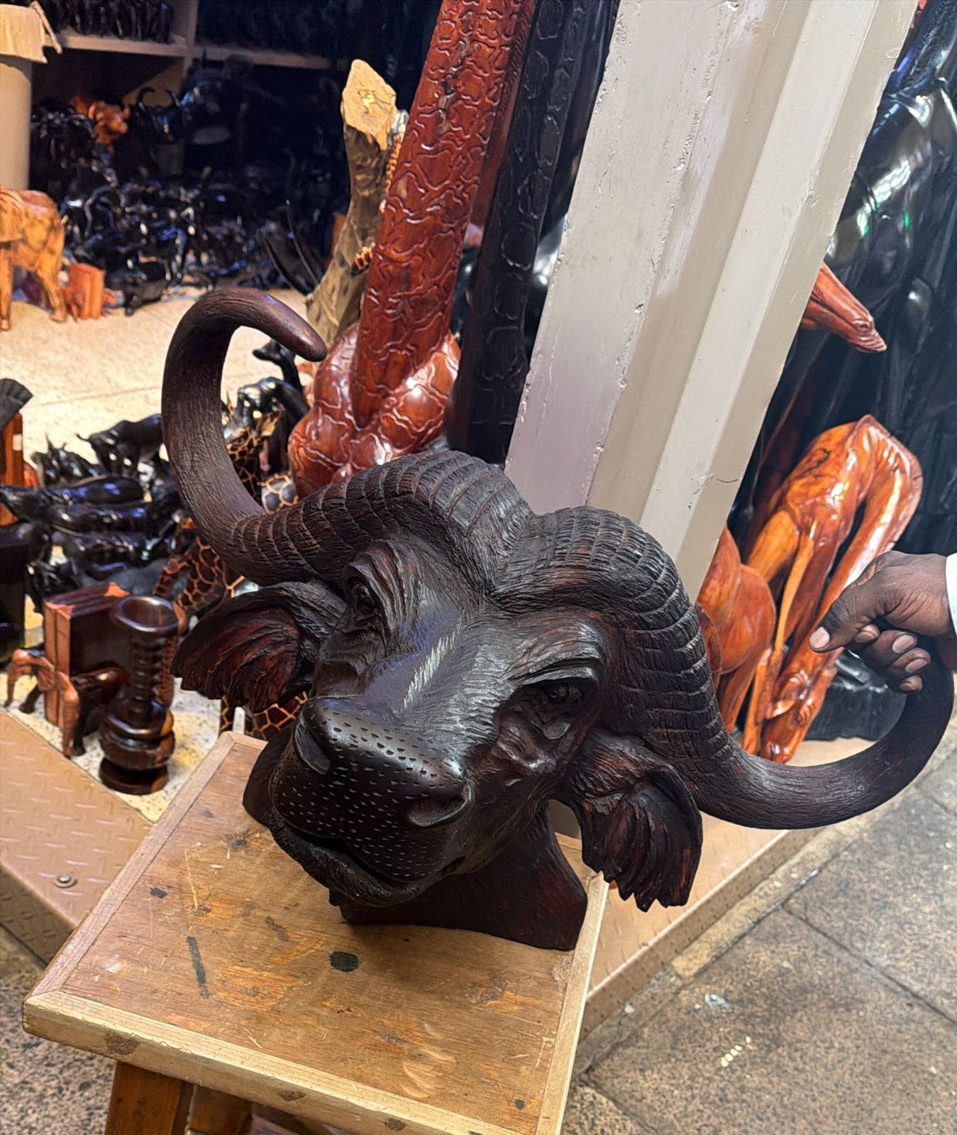 62 cm Buffalo Head Wall Décor