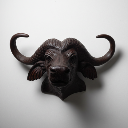 62cm buffalo head wall decor african wildlife sculpture large buffalo wall hanging