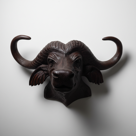 62cm buffalo head wall decor african wildlife sculpture large buffalo wall hanging