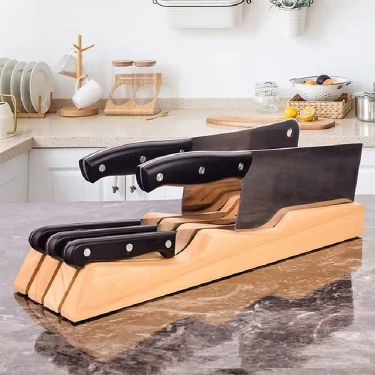 Wooden Kitchen Knife Holder