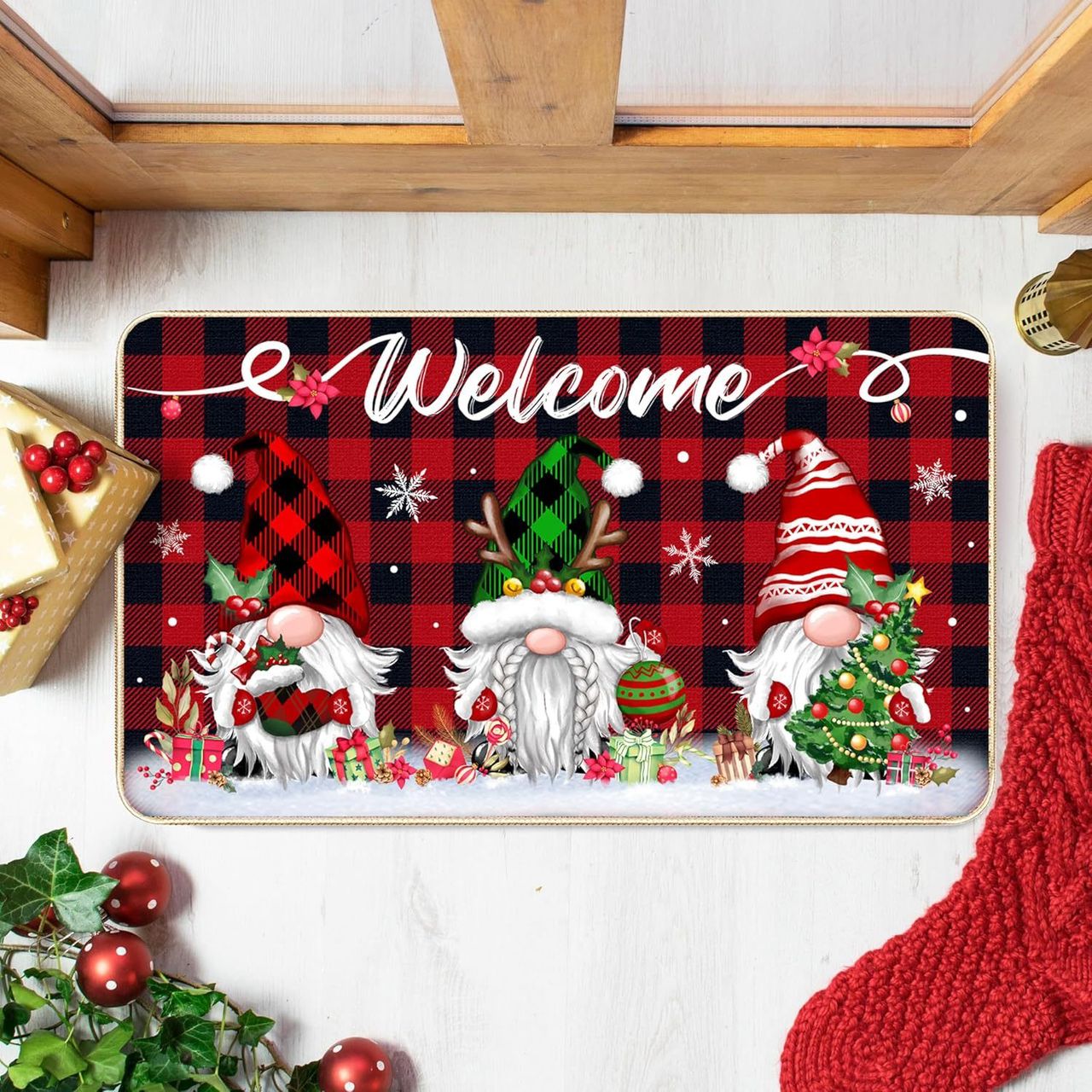 Anti-Slip Entryway Christmas Mat