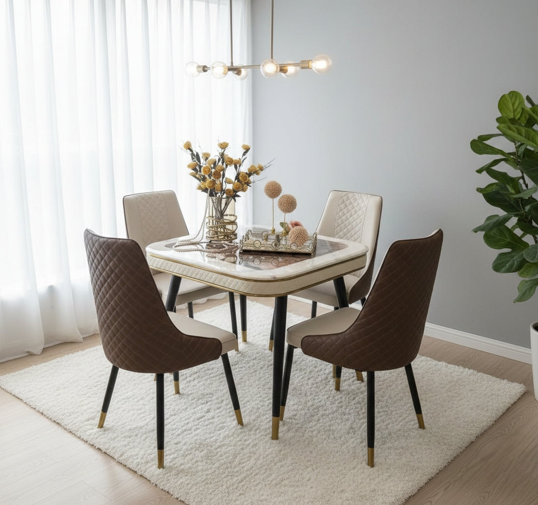 Square 4-Seater Dining Set