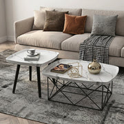 60 × 55 × 38cm and 50 × 50 × 48cm Wooden Coffee Table Set