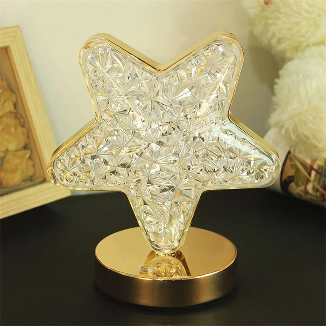 Star, Moon & Round Table Lamp