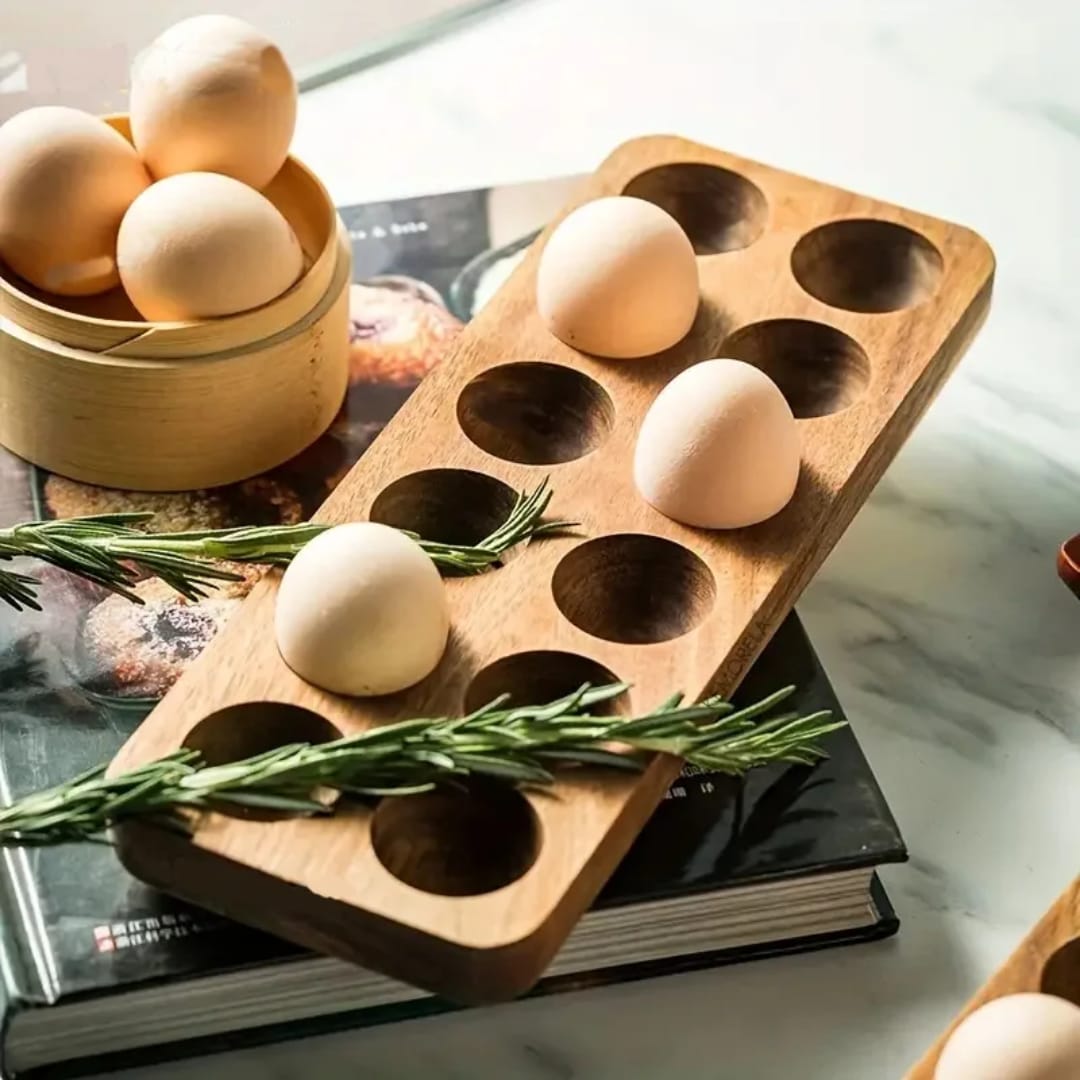 12pcs Wooden Egg Holder