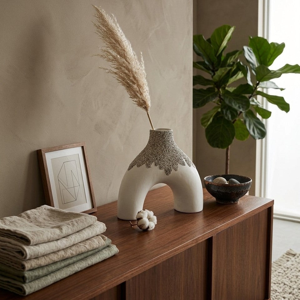 Minimalist Nordic Boho Ceramic Vase