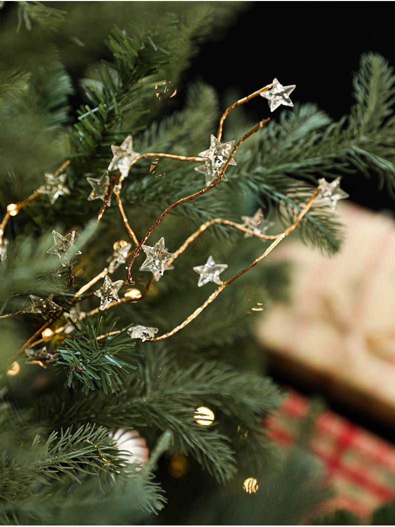Christmas Crystal Bud Branch Decoration With Acrylic Beads