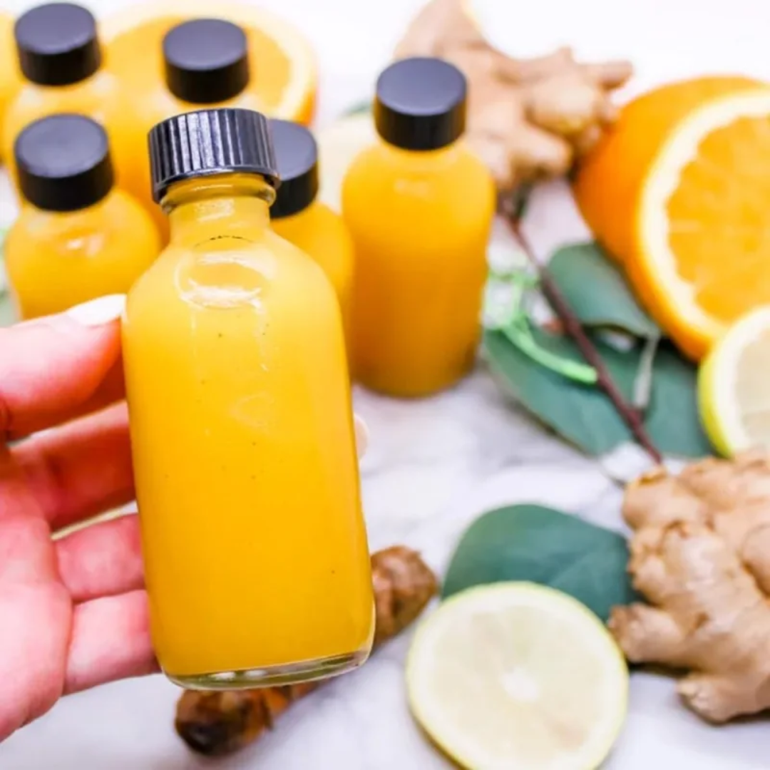 6 Gingershots Glass Bottles