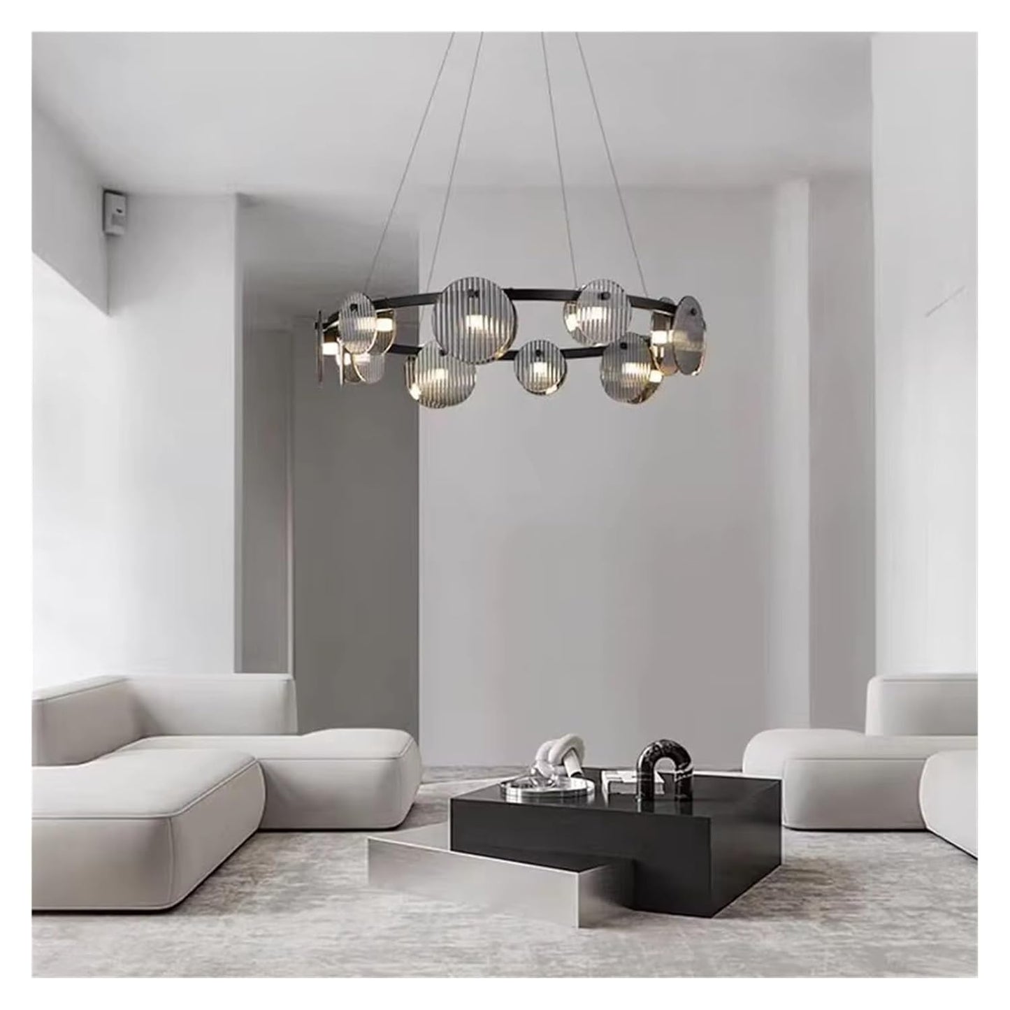 Black Glass Pendant Light
