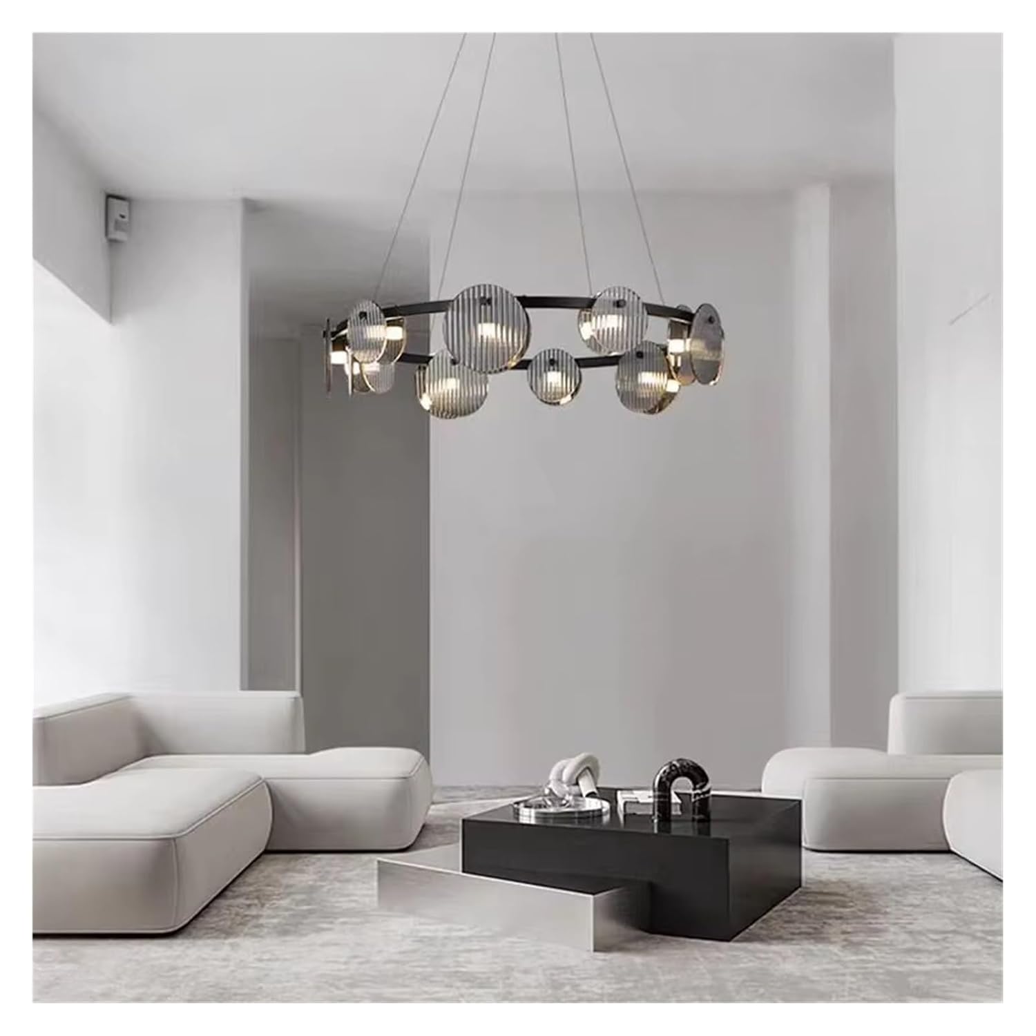 Black Glass Pendant Light