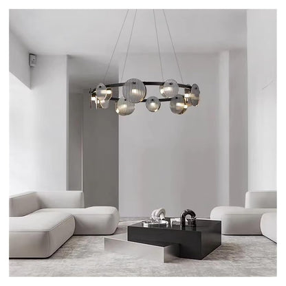 Black Glass Pendant Light