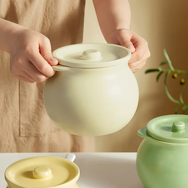 1400ml Ceramic Oil Storage Jar with Scoop