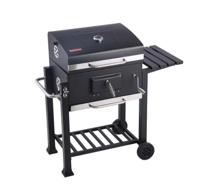 Charcoal BBQ Grill with Side Table