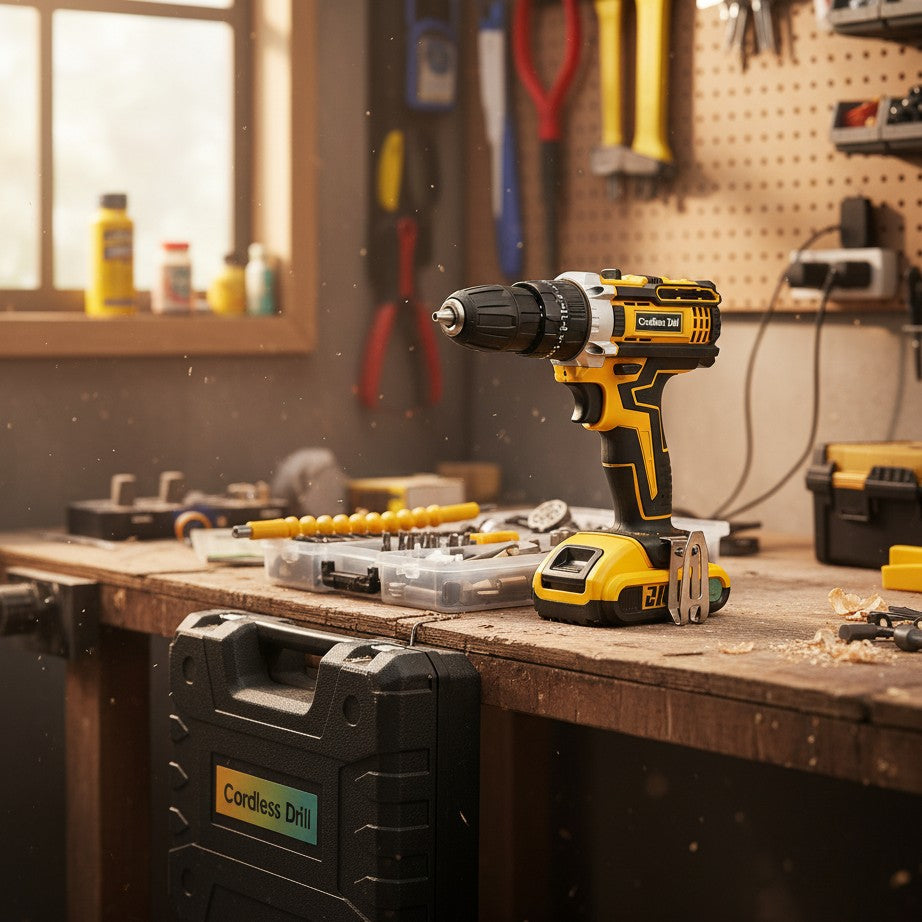 Rechargeable 21V Cordless Screwdriver And Drill Set