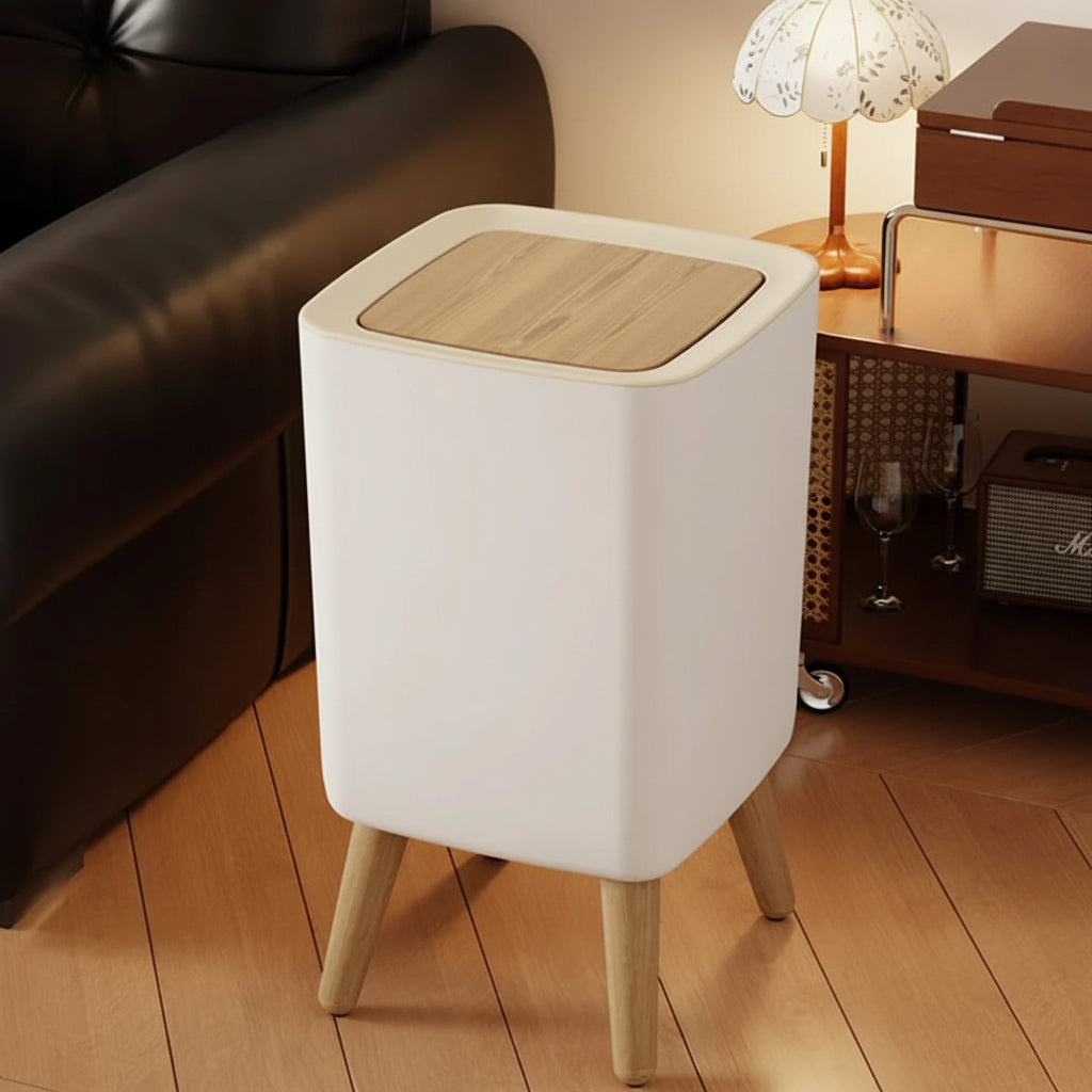 Nordic Rectangular Trash Bin with Lid