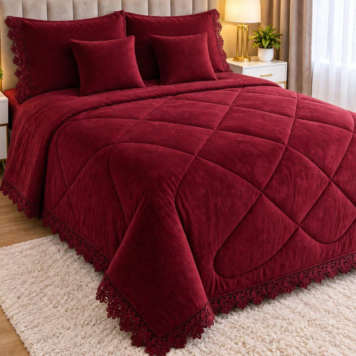 Cotton Duvet Bedding Set 6 × 6 ft