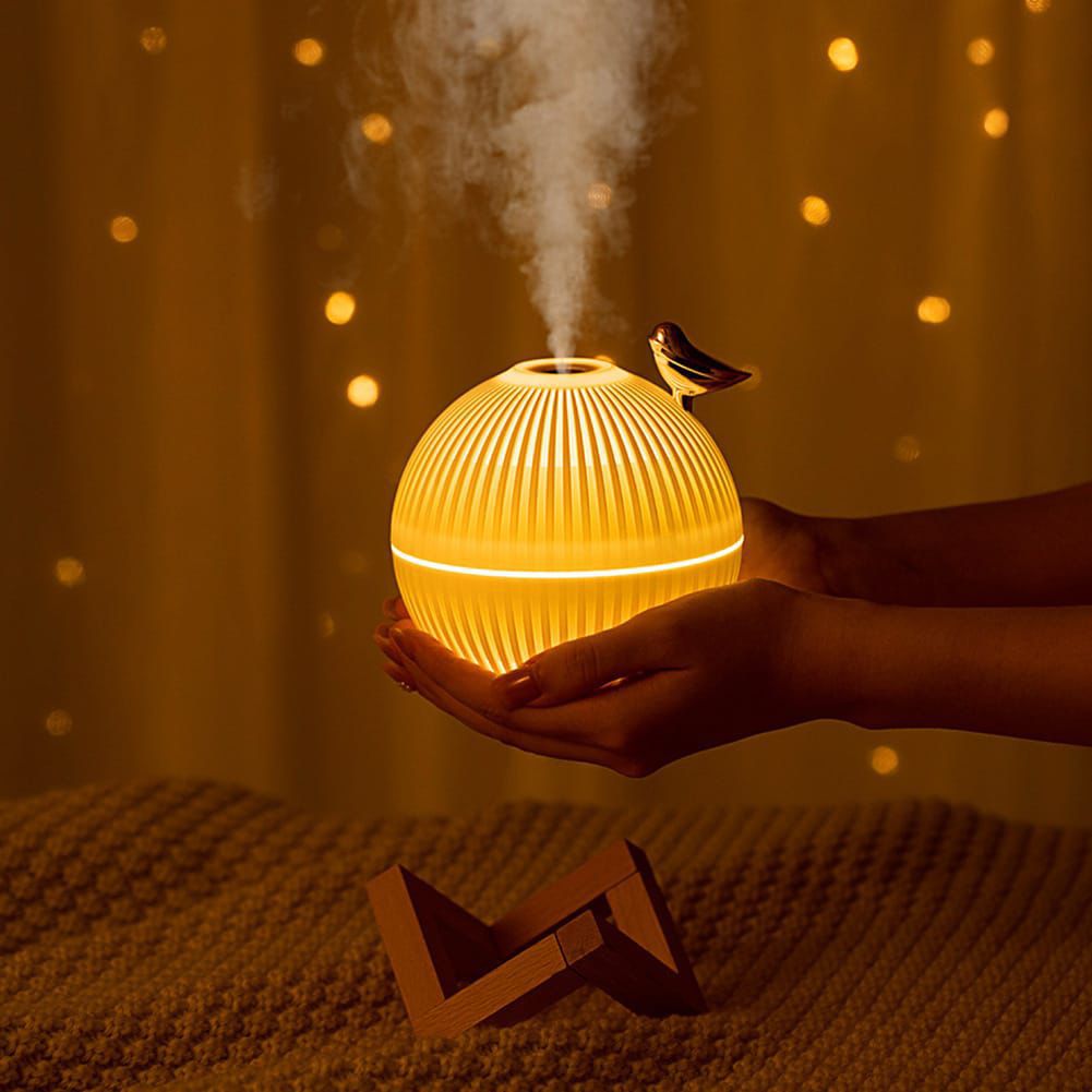 Lark Bird ultrasonic humidifier diffuser with wooden stand