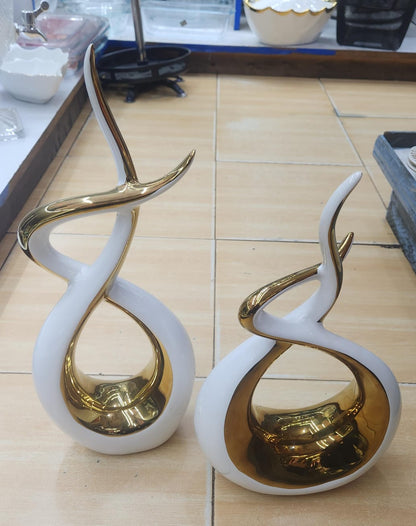 2 Piece Ceramic Decorative Ornaments