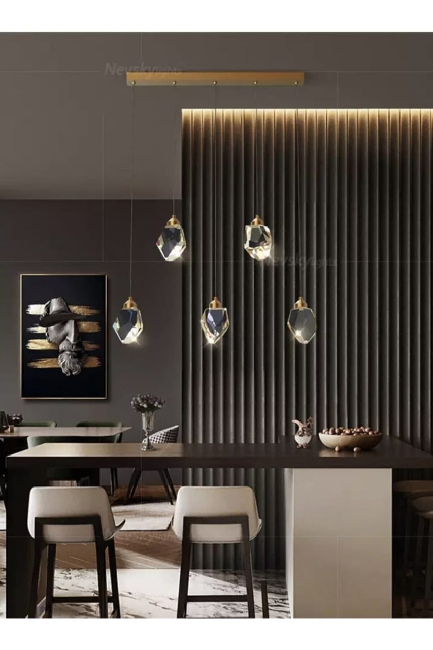 5 in 1 Crystal Chandelier