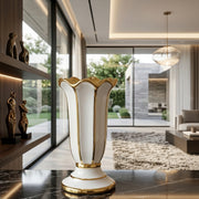 Gold Luxury Ceramic Vase 20.5 × 10.5 × 10.5 cm