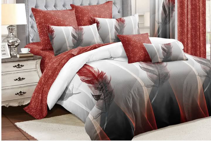 6×6 Duvet Cover Set With Matching Curtains