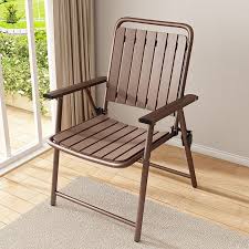 Metal Folding Chair with Armrests FC110