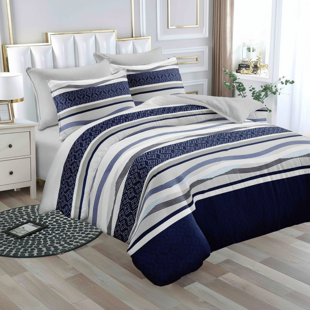Binded Cotton Duvet Set 220 × 240cm