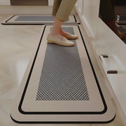2 piece anti slip kitchen mat set with rubber backing soft comfortable floor rugs for kitchen sink area laundry room and utility spaces 40x60cm and 40x120cm.