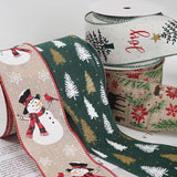 Christmas Themed Floral Gift Packing Decorations Ribbons