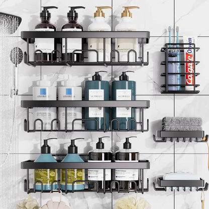 Metal Carbon Shower Caddy Shelf