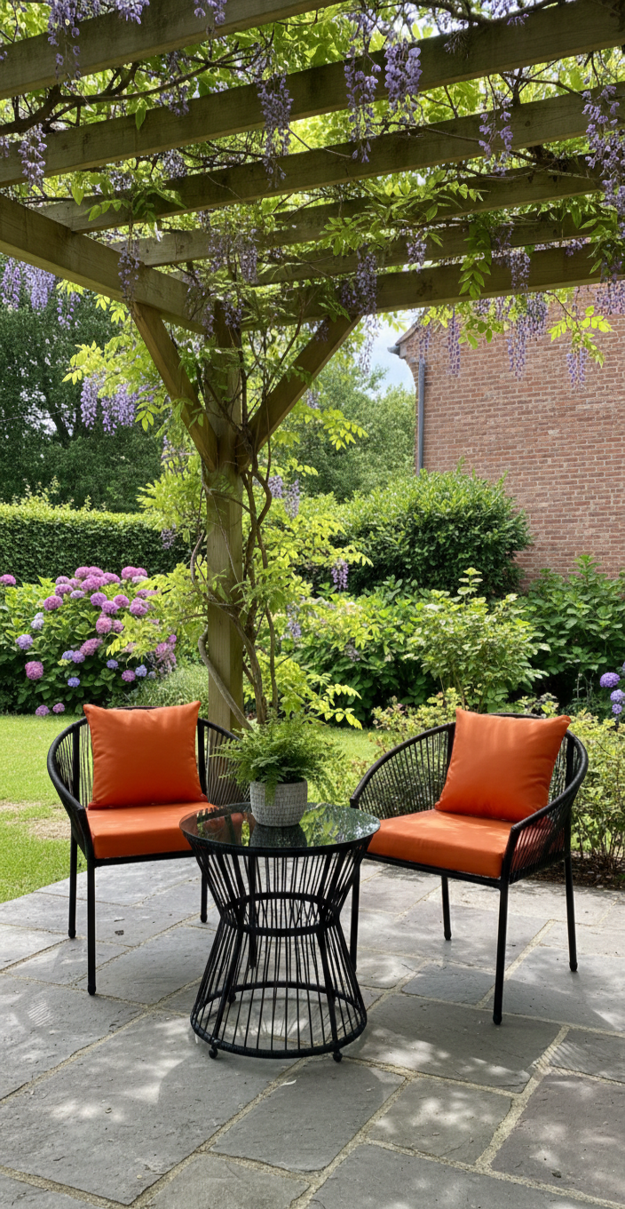 2 Chairs And 1 Table Outdoor Set