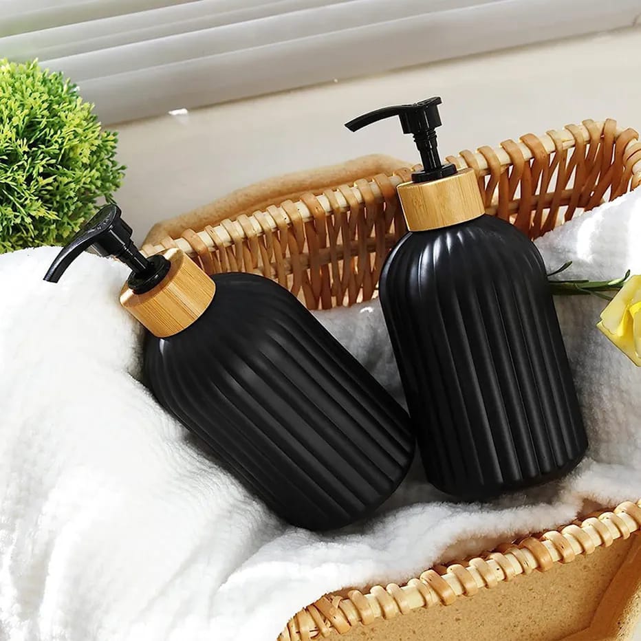 Glass Lotion And Soap Dispenser