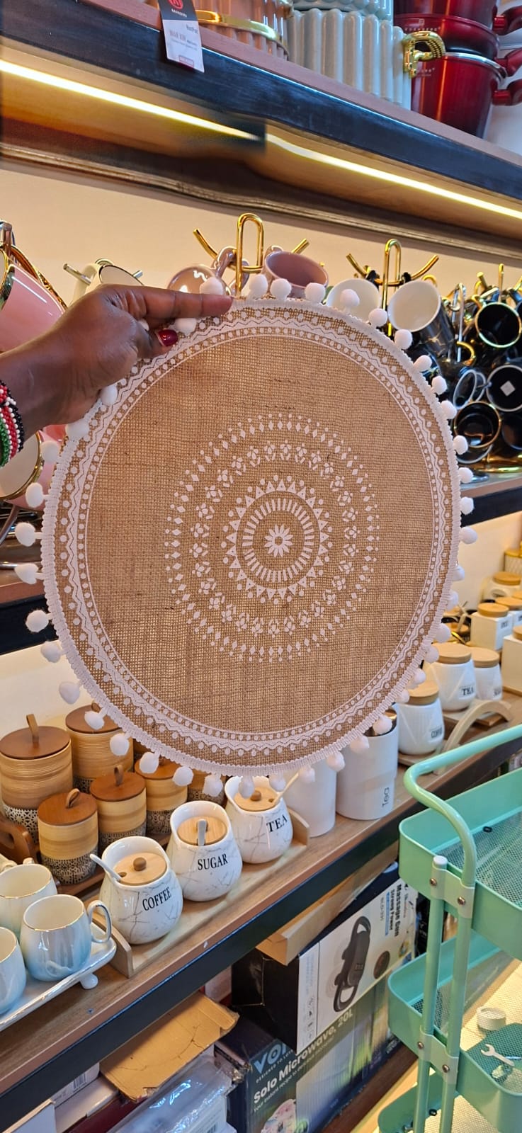 Round Woven Jute Table Mats