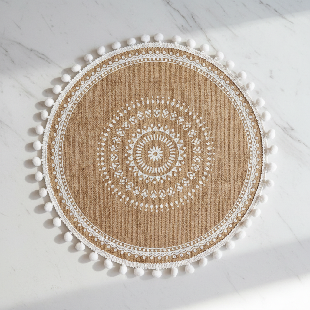Round Woven Jute Table Mats