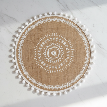 Round Woven Jute Table Mats