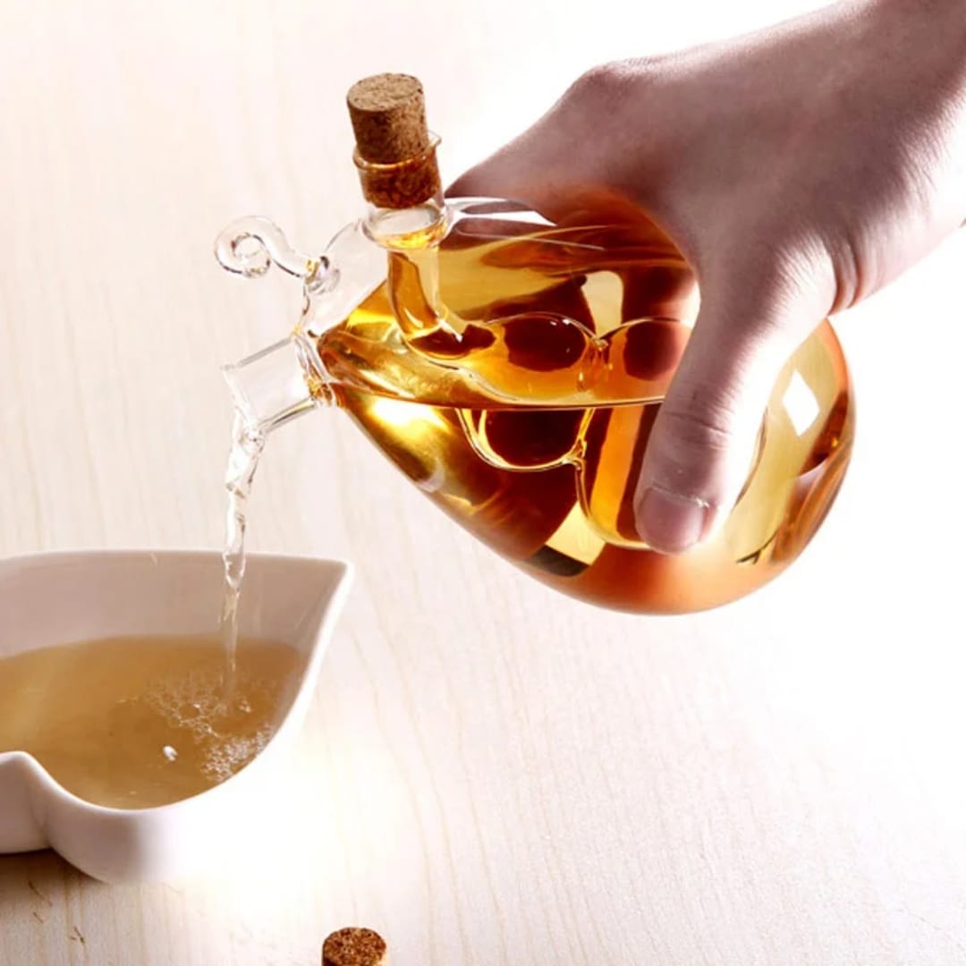 2 in 1 Double Mouth Oil and Vinegar Dispenser 350 ml