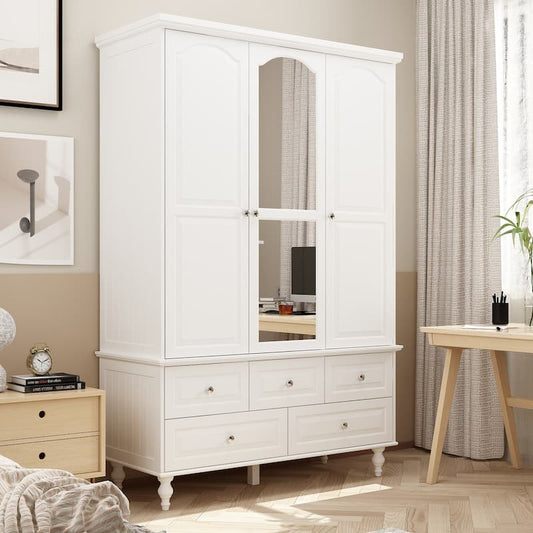 Modern executive assembled wardrobe for bedroom storage of clothes shoes and accessories