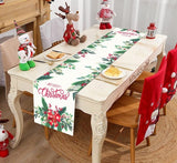 Christmas Santa Snowflake Table Runner