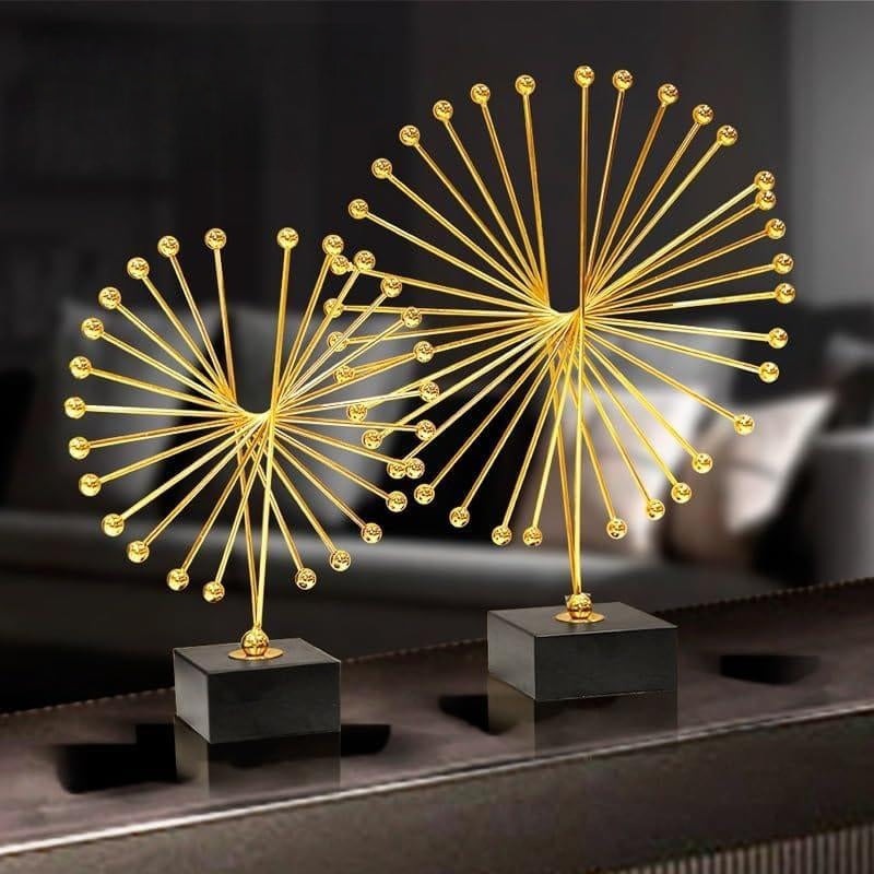 Executive Metal Abstract Spiked Sculpture