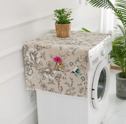 Cotton dust cover for fridge or washing machine multipurpose protection and storage